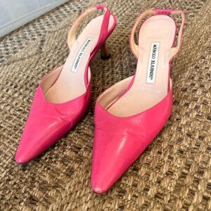 Manolo Blahnik Vibrant Pink Heels